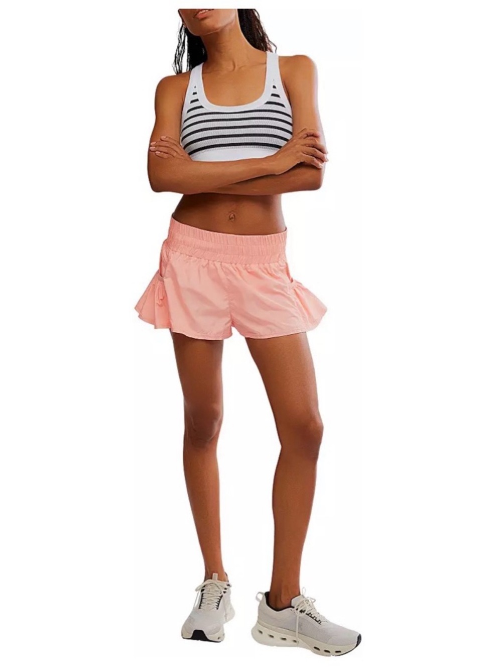 FP Movement by Free People Get Your Flirt On Shorts Peach Size Medium